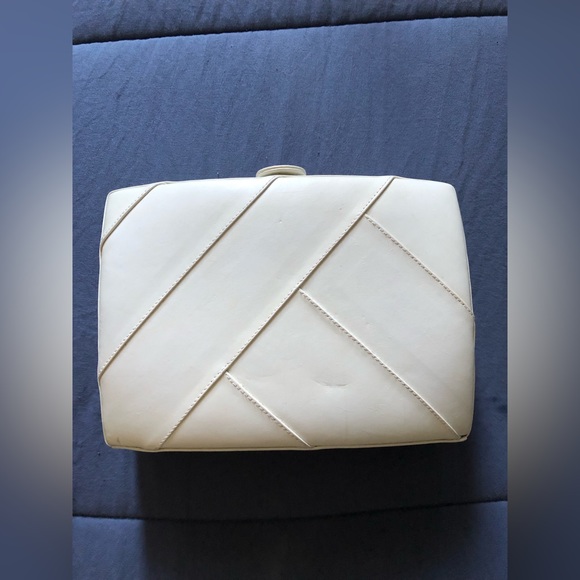 Barbara Bolan Too vintage white clutch purse - Picture 10 of 16